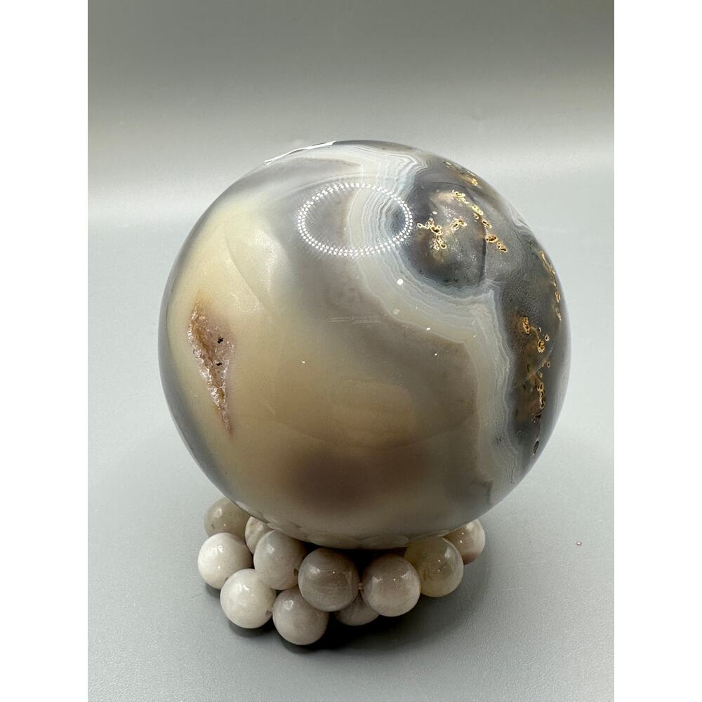 Large Agate Sphere - Picture 4 of 4